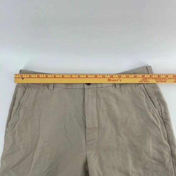Brooks Brothers Clark Chinos Khaki Linen Cotton Irish Baird McNutt Mens 36x30 - Picture 6 of 9